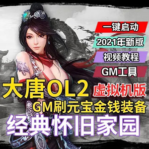 3D网游大唐2单机版 大唐2虚拟机一键端 GM刷元宝金钱装备-1