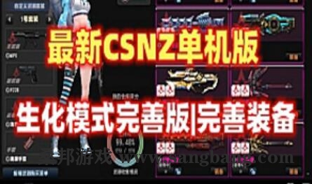 网游CSNZ单机版 生化模式修复完善，可玩随机武器生化S模式 视频教程